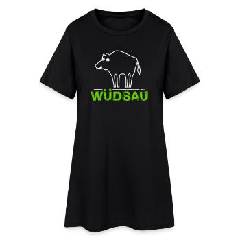 Wüdsau Österreich Dialekt Mundart Geschenk - Frauen T-Shirt-Kleid - Schwarz - Vorne