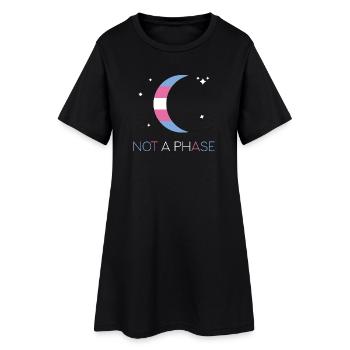 LGBTQ Pride Month - Keine Phase - Transgender - Frauen T-Shirt-Kleid - Schwarz - Vorne