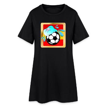 SUMMER SPAIN FOOTBALL - HEAT - Women’s T-Shirt Dress - black - Front