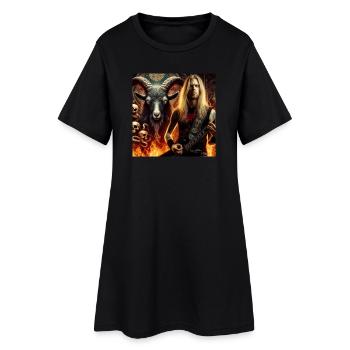Guitariste infernal - Robe T-shirt Femme - noir - Devant