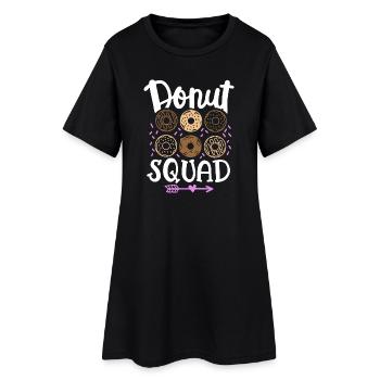 Donut Squad Donut Liebhaber - Frauen T-Shirt-Kleid - Schwarz - Vorne
