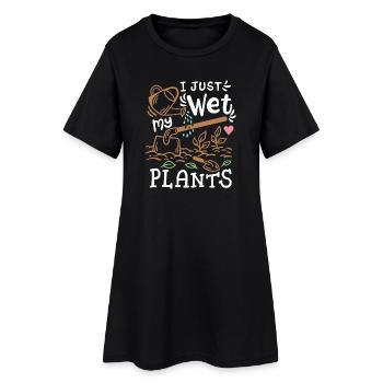 Gartenarbeit Gärtner - Frauen T-Shirt-Kleid - Schwarz - Vorne