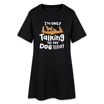 Hundebesitzer Hundeliebhaber - Frauen T-Shirt-Kleid - Schwarz - Vorne