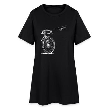 Creation of Adam Rennrad Version - Frauen T-Shirt-Kleid - Schwarz - Vorne