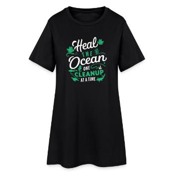 Ocean Save Purification Step - Women’s T-Shirt Dress - black - Front