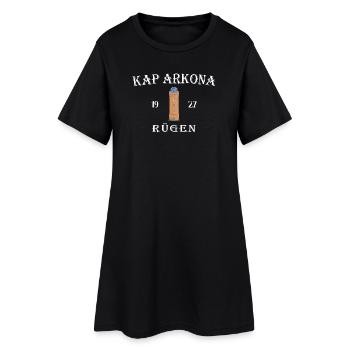 Rügen, Cape Arkona Bearing Tower, German Baltic Sea Island - Women’s T-Shirt Dress - black - Front