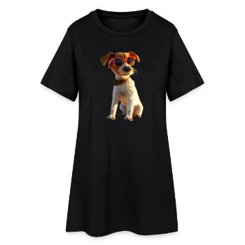 Jack Russell Terrier Amoureux des chiens Jack Russell’s - Robe T-shirt Femme - noir - Devant