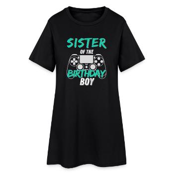 Fille d’anniversaire Gaming Design Sister - Robe T-shirt Femme - noir - Devant