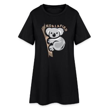 koala drôle de dictons bande dessinée koalafied icône logo - Robe T-shirt Femme - noir - Devant