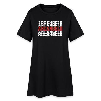 Archangel T-Shirt T-Shirt Gift Stacked Text - Women’s T-Shirt Dress - black - Front