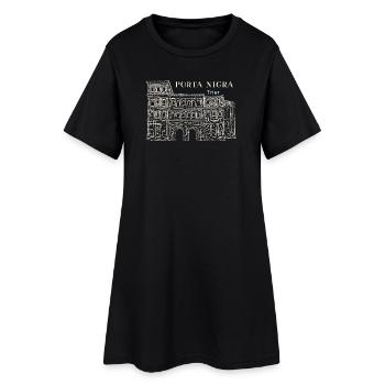 Trèves, Porta Nigra, patrimoine mondial, Allemagne Dessin - Robe T-shirt Femme - noir - Devant