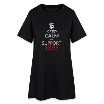 Support 1893 - Frauen T-Shirt-Kleid - Schwarz - Vorne