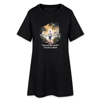 Le retraité n’a rien à payer pour les produits sombres - Robe T-shirt Femme - noir - Devant