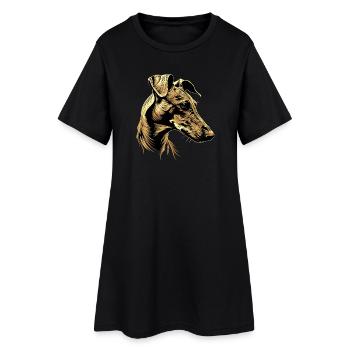 Greyhound Dog Lover Chien de chasse Amour Greyhound - Robe T-shirt Femme - noir - Devant