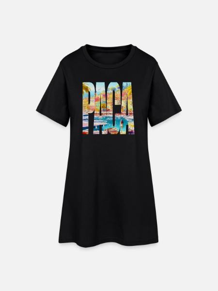 PACA - Robe T-shirt Femme - noir