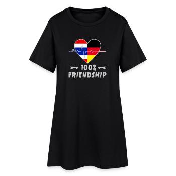 Thailand and Germany 100% friendship - Women’s T-Shirt Dress - black - Front