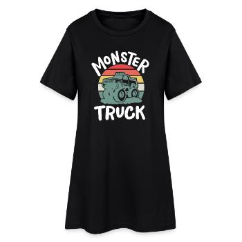 Monster Truck - Frauen T-Shirt-Kleid - Schwarz - Vorne