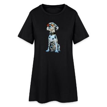 Amoureux des chiens dalmates J’adore les dalmatiens - Robe T-shirt Femme - noir - Devant