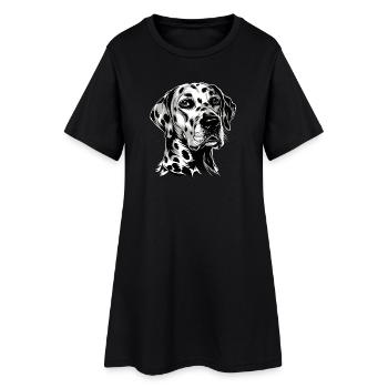 Amoureux des chiens dalmates J’adore les dalmatiens - Robe T-shirt Femme - noir - Devant