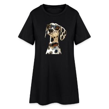 Amoureux des chiens dalmates J’adore les dalmatiens - Robe T-shirt Femme - noir - Devant