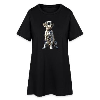 Amoureux des chiens dalmates J’adore les dalmatiens - Robe T-shirt Femme - noir - Devant