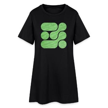 OCHOOO - GREEN - Women’s T-Shirt Dress - black - Front