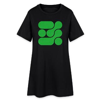 OCHOOO - VERT - Robe T-shirt Femme - noir - Devant