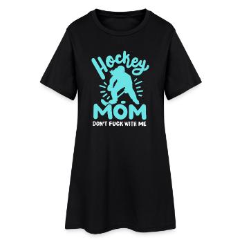 Hockey Mama Eishockeyspielerin - Frauen T-Shirt-Kleid - Schwarz - Vorne