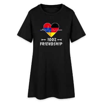 L'Arménie et l'Allemagne : amitié à 100 % - Robe T-shirt Femme - noir - Devant