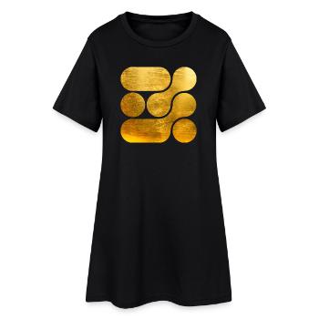 OCHOOO - GOLD - Robe T-shirt Femme - noir - Devant