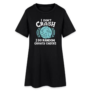 Skateboard Skateboarding Skateboarder - Frauen T-Shirt-Kleid - Schwarz - Vorne