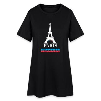 Équipe de Paris Jeux Sportifs des États-Unis Athlète Sportif Logo - Robe T-shirt Femme - noir - Devant