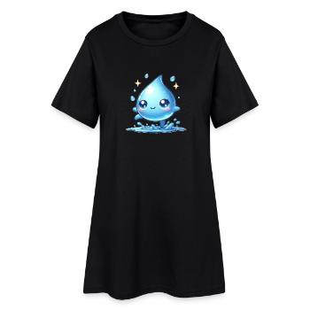 Water - Women’s T-Shirt Dress - black - Front