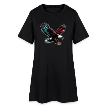Aigle - Robe T-shirt Femme - noir - Devant