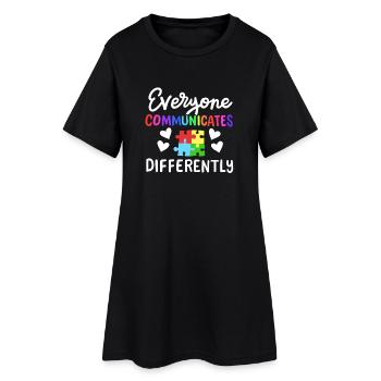 Autismus Sonderpädagogik Lehrer - Frauen T-Shirt-Kleid - Schwarz - Vorne