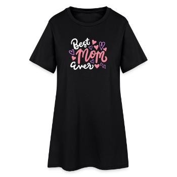 Beste Mama Muttertag - Frauen T-Shirt-Kleid - Schwarz - Vorne