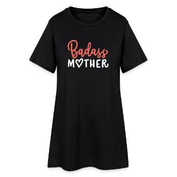 Mama Muttertag - Frauen T-Shirt-Kleid - Schwarz - Vorne