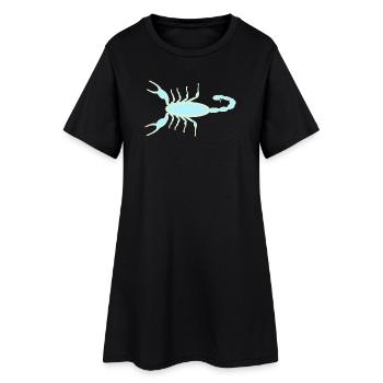 Imperial Scorpion Ultraviolet Glow - Women’s T-Shirt Dress - black - Front