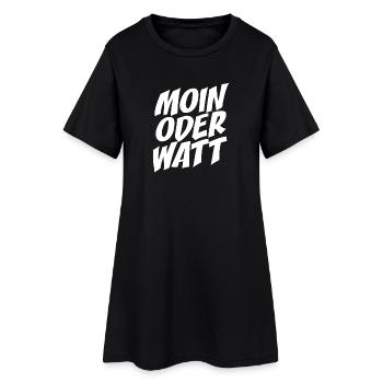 Moin ou Watt Ruhrgebiet Ruhrpott Hamburg Moin - Robe T-shirt Femme - noir - Devant