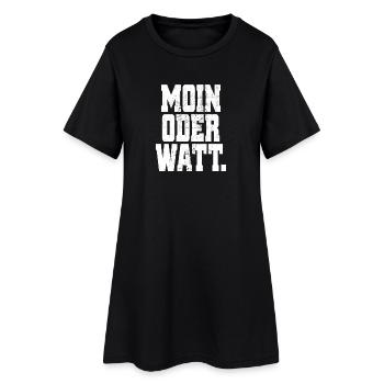 Moin ou Watt Ruhrgebiet Ruhrpott Hamburg Moin - Robe T-shirt Femme - noir - Devant