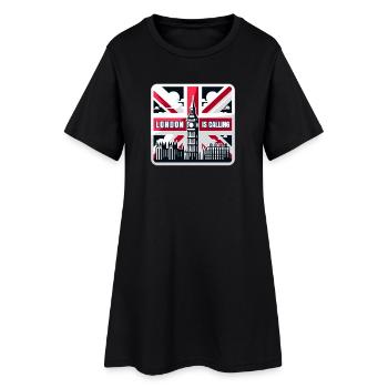 London is Calling - Women’s T-Shirt Dress - black - Front