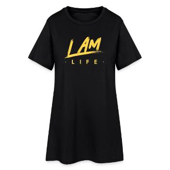 I am life zen motivation - Robe T-shirt Femme - noir - Devant