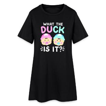 Gender Reveal Party - Frauen T-Shirt-Kleid - Schwarz - Vorne