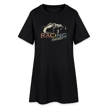 voiture vintage de course rétro Formula Symbol Logo Team - Robe T-shirt Femme - noir - Devant