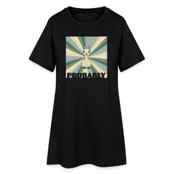 Alpaca - Women’s T-Shirt Dress - black - Front