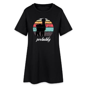 Alpaca - Women’s T-Shirt Dress - black - Front