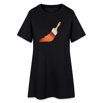 Painter Brushes - Women’s T-Shirt Dress - black - Front