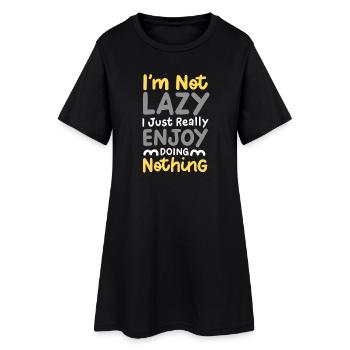 Sarkasmus Faul Humor - Frauen T-Shirt-Kleid - Schwarz - Vorne