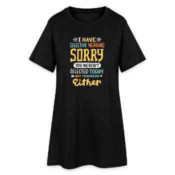 lustiger sarkastischer Spruch - Frauen T-Shirt-Kleid - Schwarz - Vorne