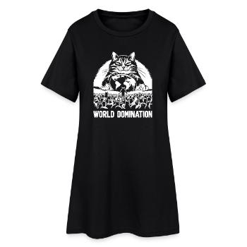 Domination du monde 1 - Robe T-shirt Femme - noir - Devant